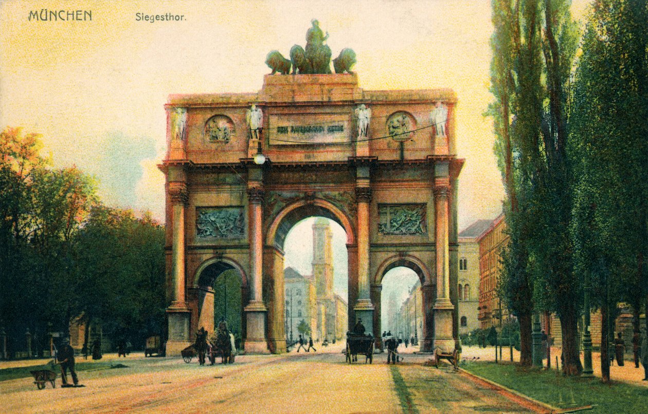 Siegestor (Victory Gate), Late 19th Century (print) by Unbekannter Künstler