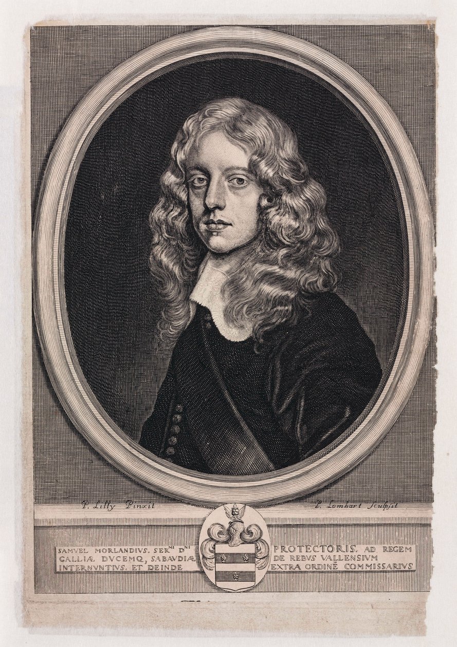 Sir Samuel Morland, English diplomatist, mathematician and inventor by Unbekannt