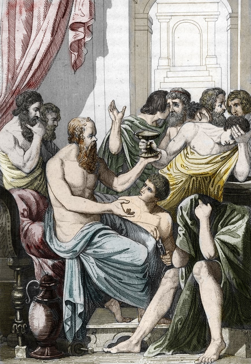 Socrates condemned to drink hemlock by Unbekannter Künstler