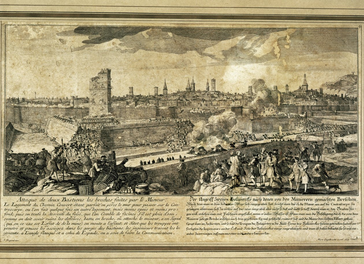 Spain: War of the Spanish Succession (1714). Siege of Barcelona by Unbekannter Künstler