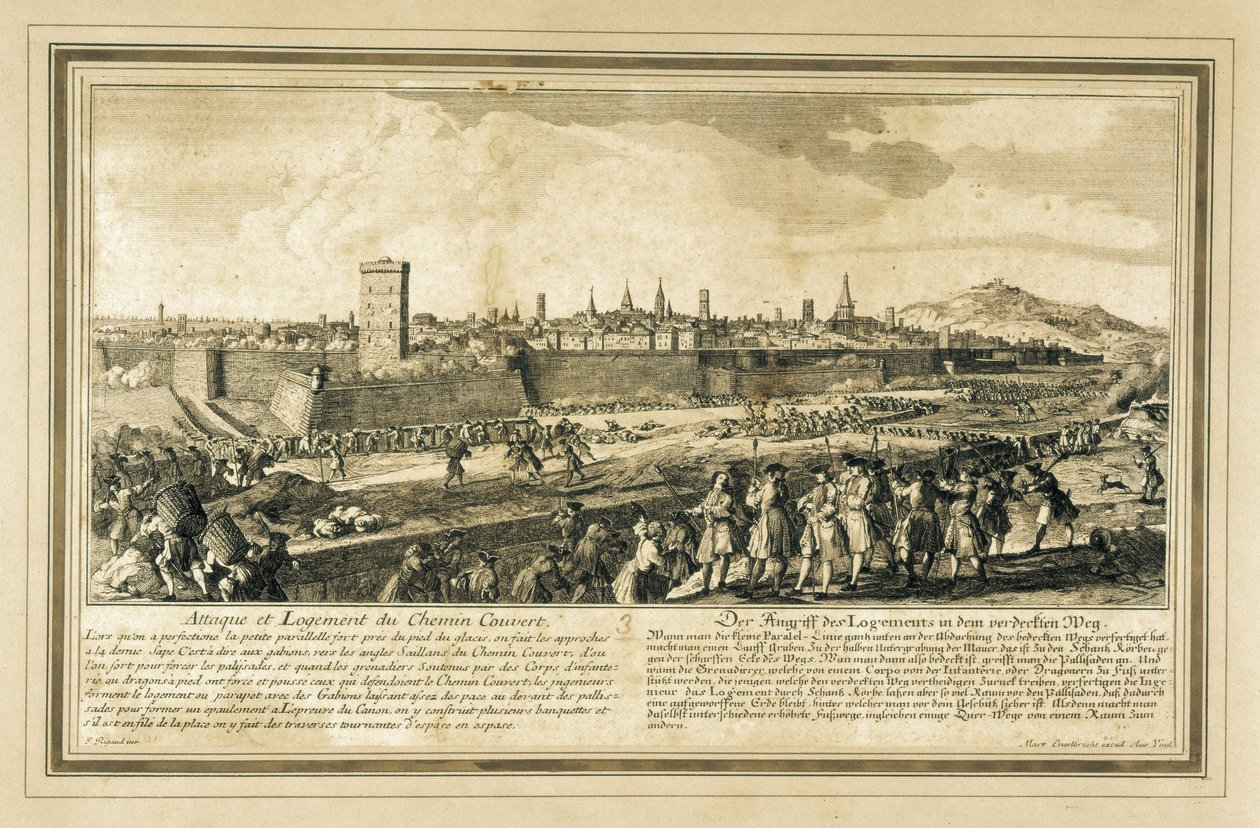 Spain: War of the Spanish Succession (1714). Siege of Barcelona by Unbekannter Künstler
