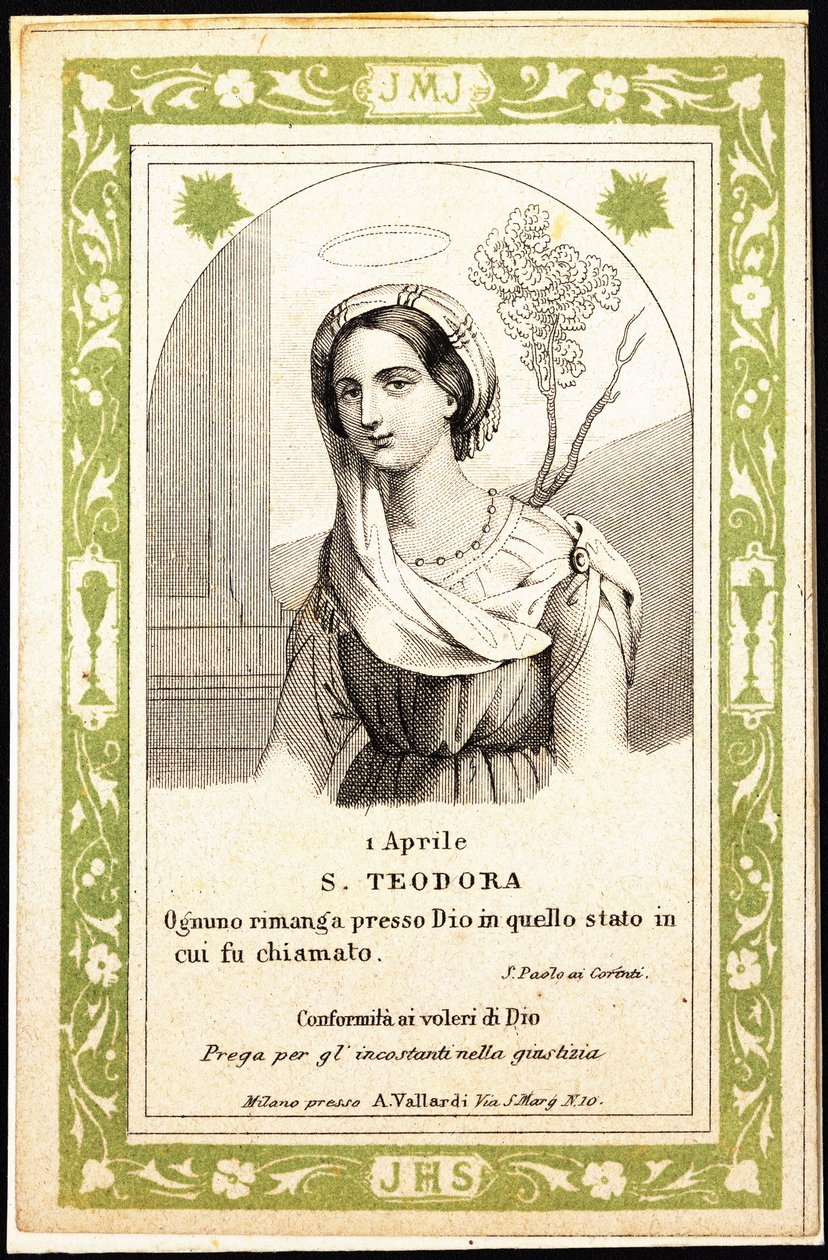 St. Theodora by Unbekannter Künstler
