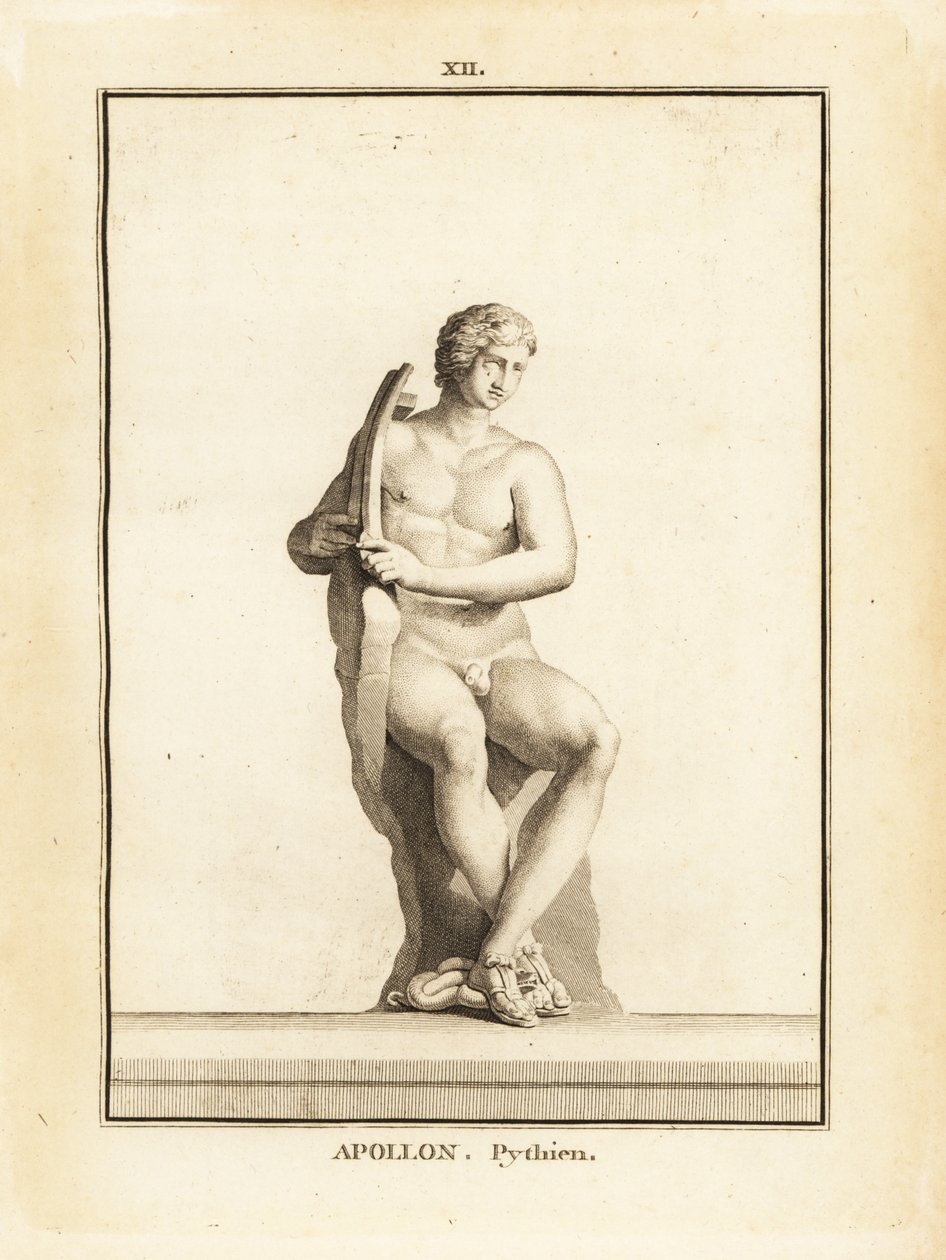 Statue of Pythian Apollo with lyre by Unbekannt