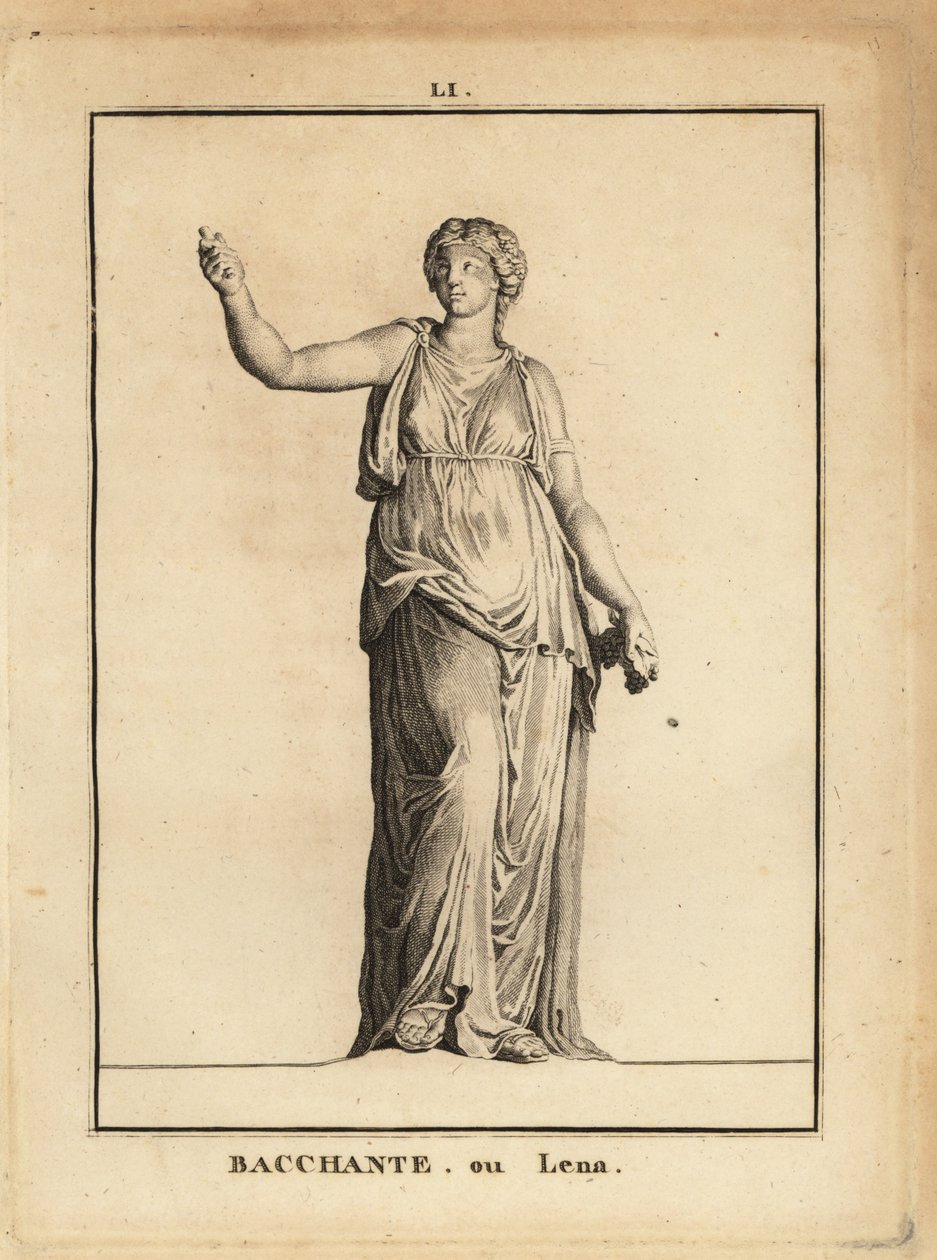 Statue of a Bacchante with grapes by Unbekannt