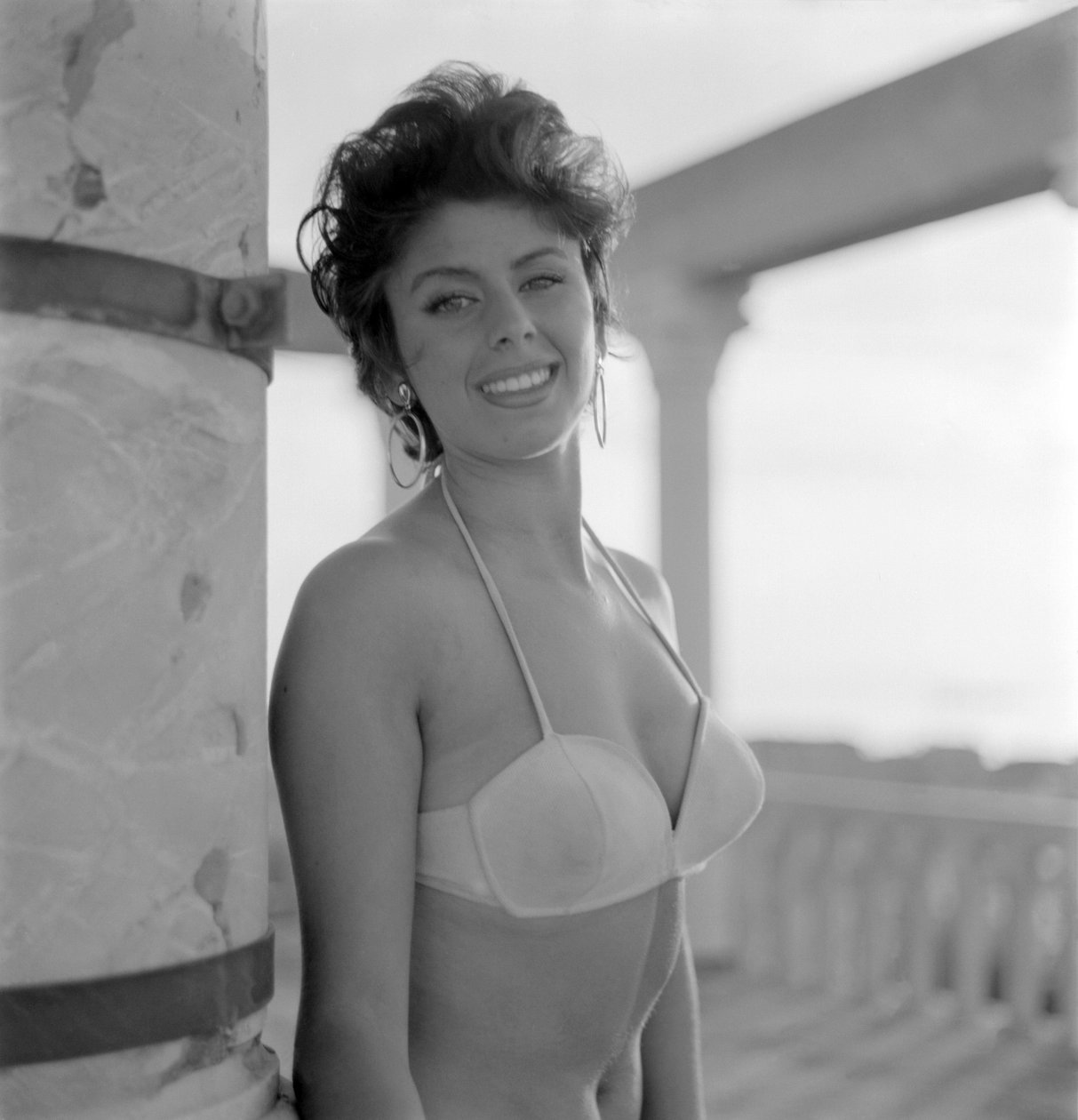 The Actress, Starlet Celina Cely at Venice Lido Beach - 1957 by Unbekannt
