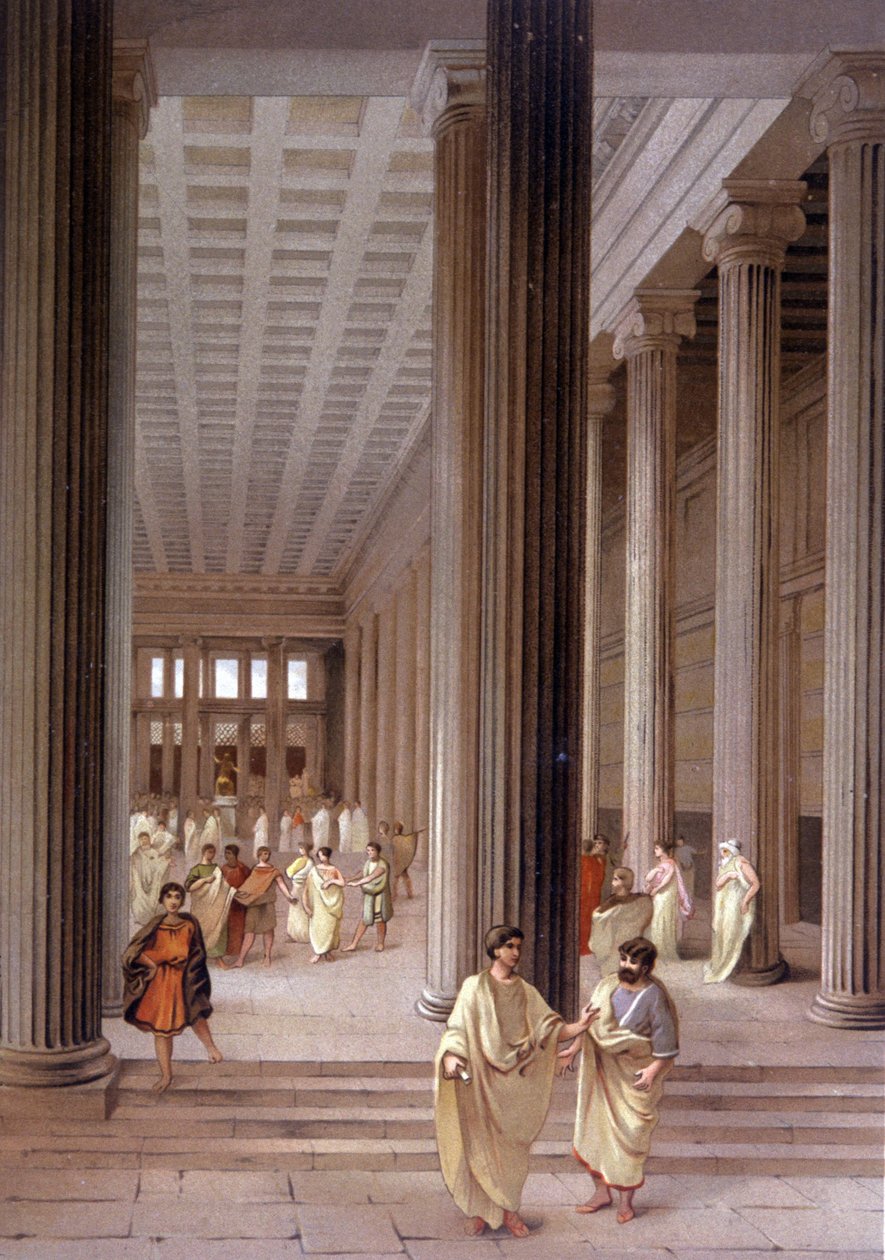Temple in Pompeii by Unbekannter Künstler