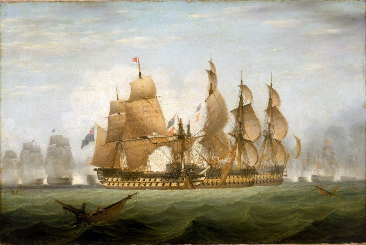 The Battle of Cape Saint Vincent, February 14 by Unbekannter Künstler