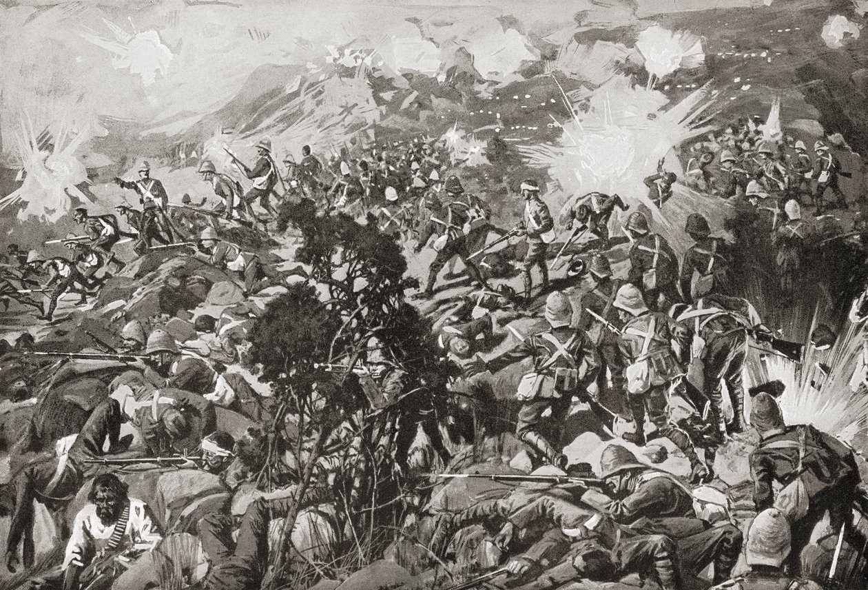 The Battle of Spion Kop, Tugela River, Natal, South Africa, 23-24 January 1900 during the second Boer War by Unbekannt