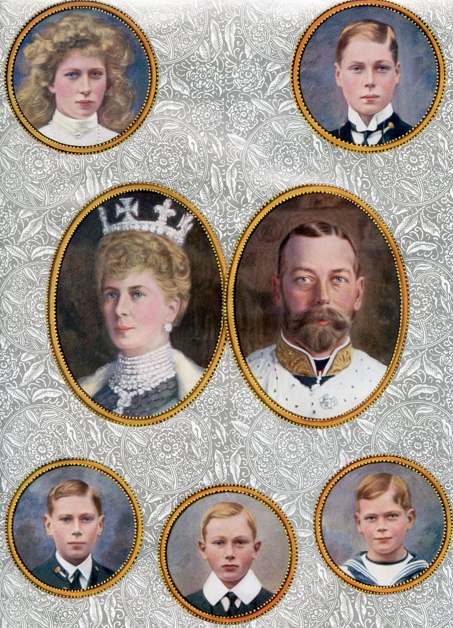 The British Royal Family in 1910 by Unbekannter Künstler