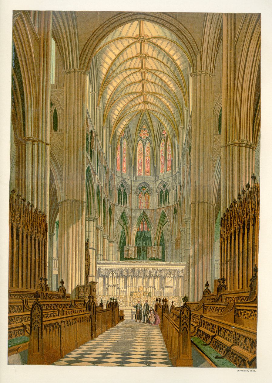 The Choir - Westminster Abbey by Unbekannter Künstler