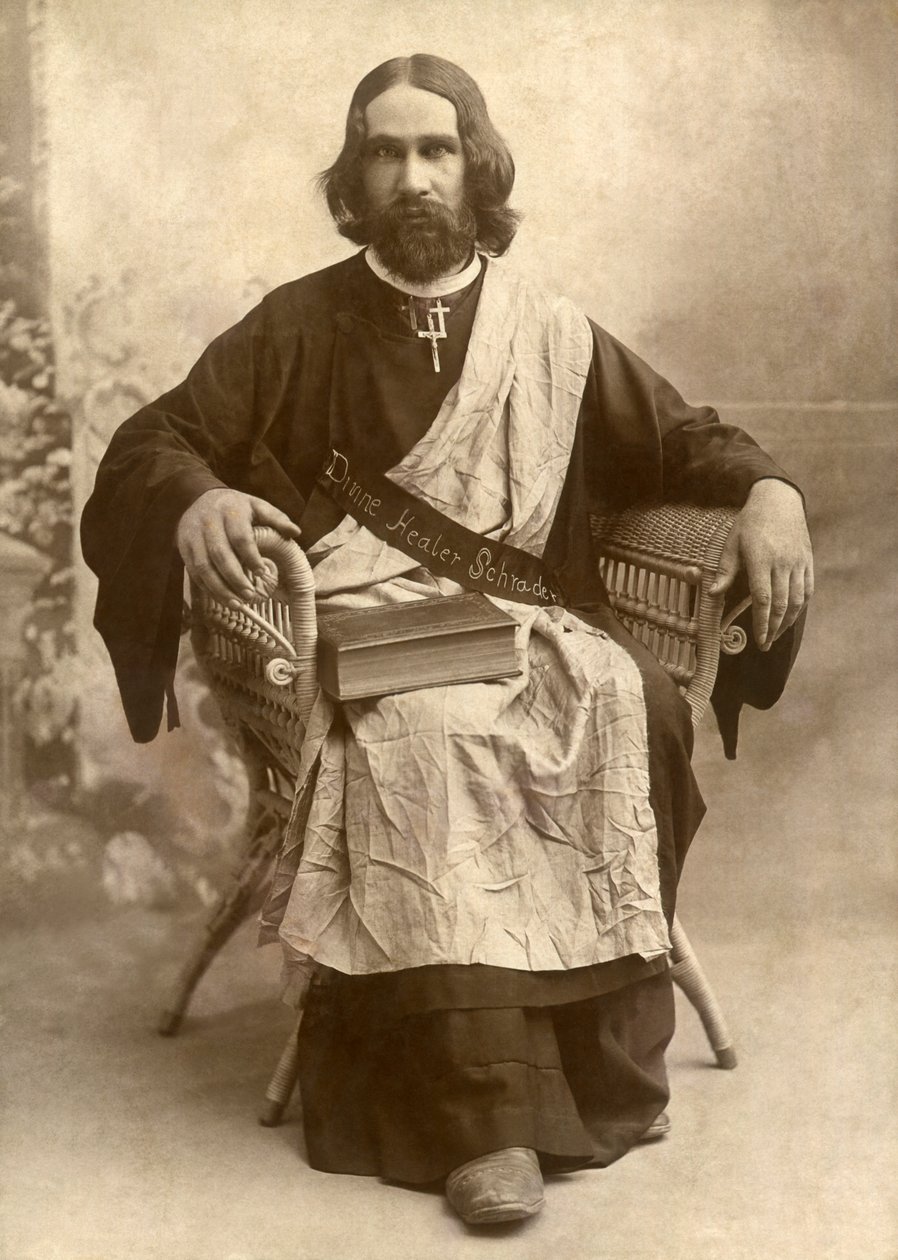 The Divine Healer Schrader, Temple, Texas, c.1888 by Unbekannt