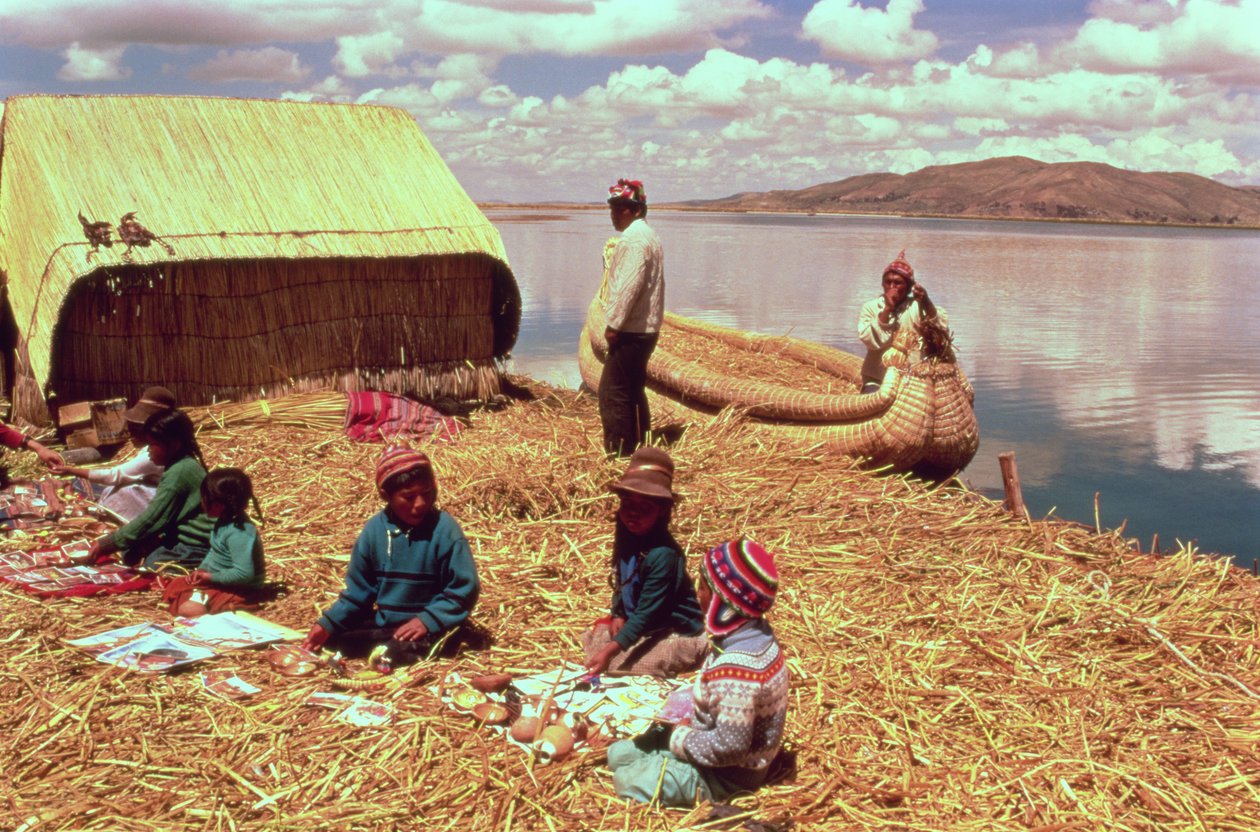 The Floating Islands of the Uros People by Unbekannt