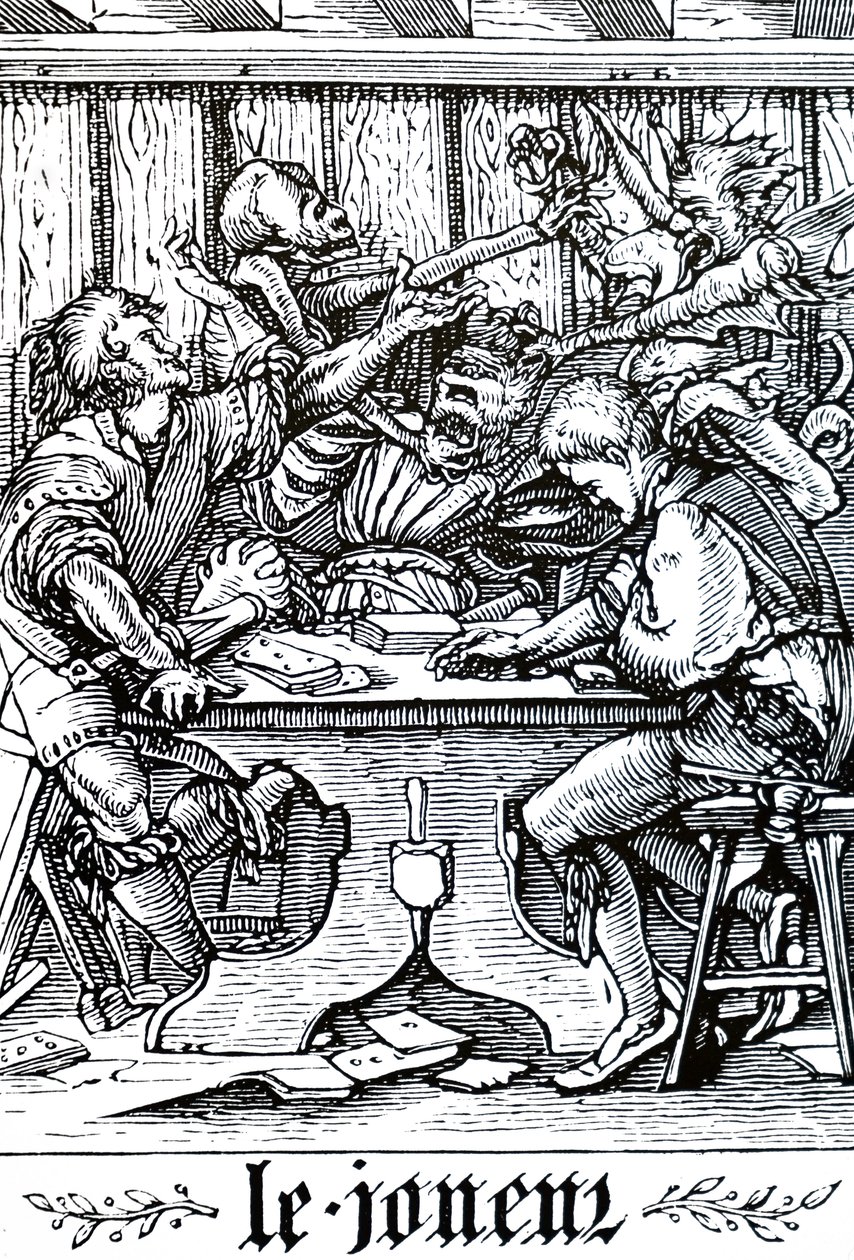 The Gambler Being Visited by Death by Unbekannt