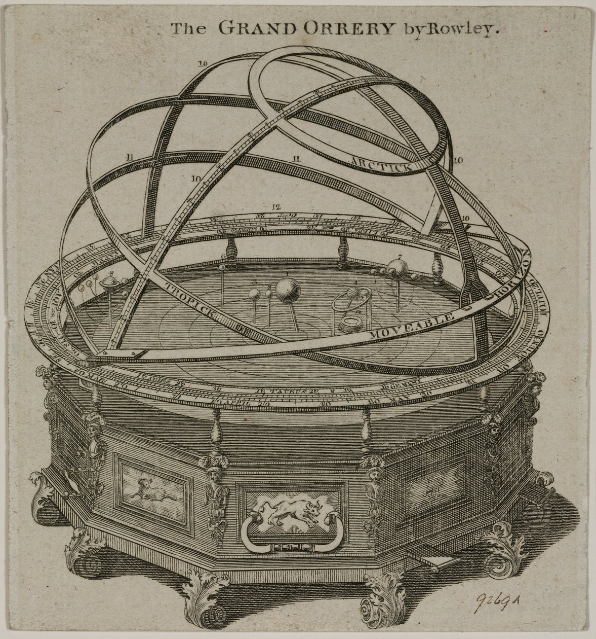 The Grand Orrery by Rowley, London by Unbekannt
