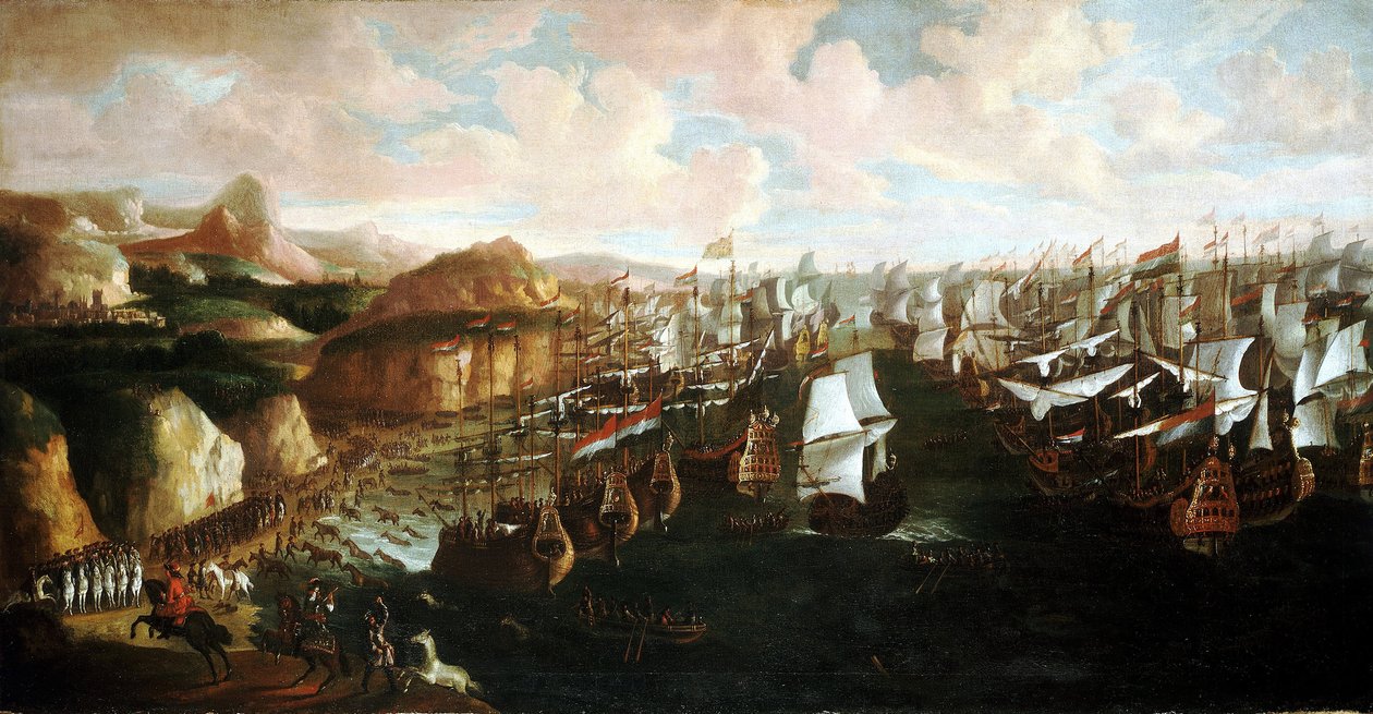 The Arrival of William III of Orange in Torbay, England, on November 5 by Unbekannter Künstler