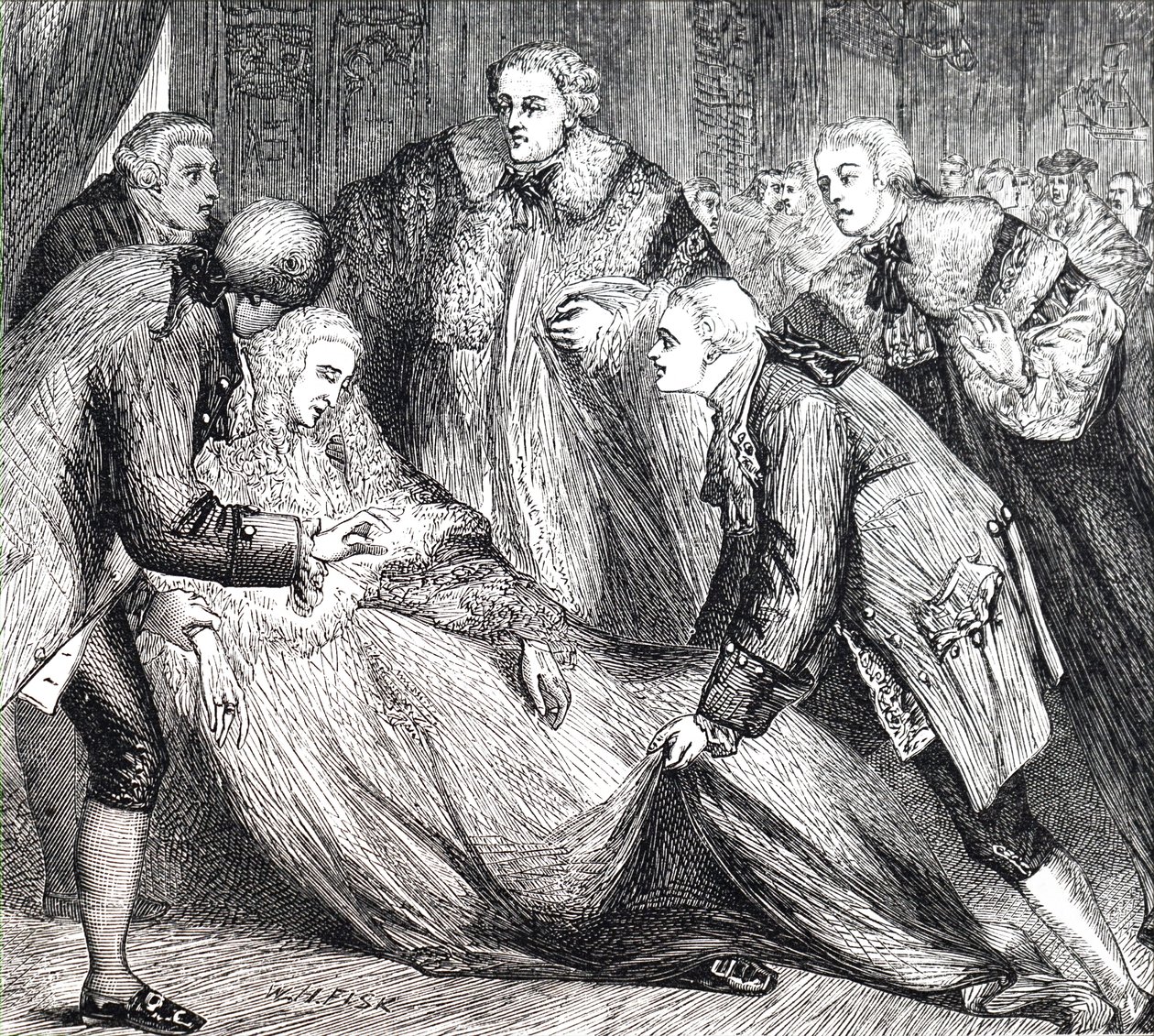 The Death of William Pitt by Unbekannt
