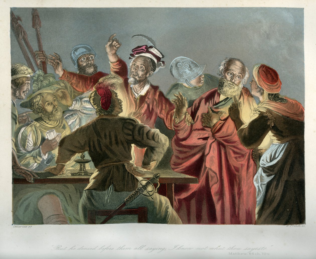 The Denial of Peter - Bible, New Testament by Unbekannter Künstler