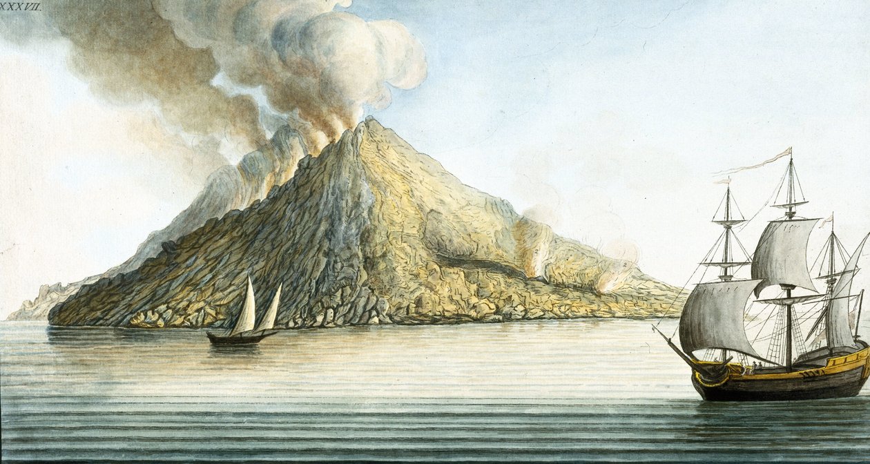 The Island of Stromboli, Sicily by Unbekannter Künstler