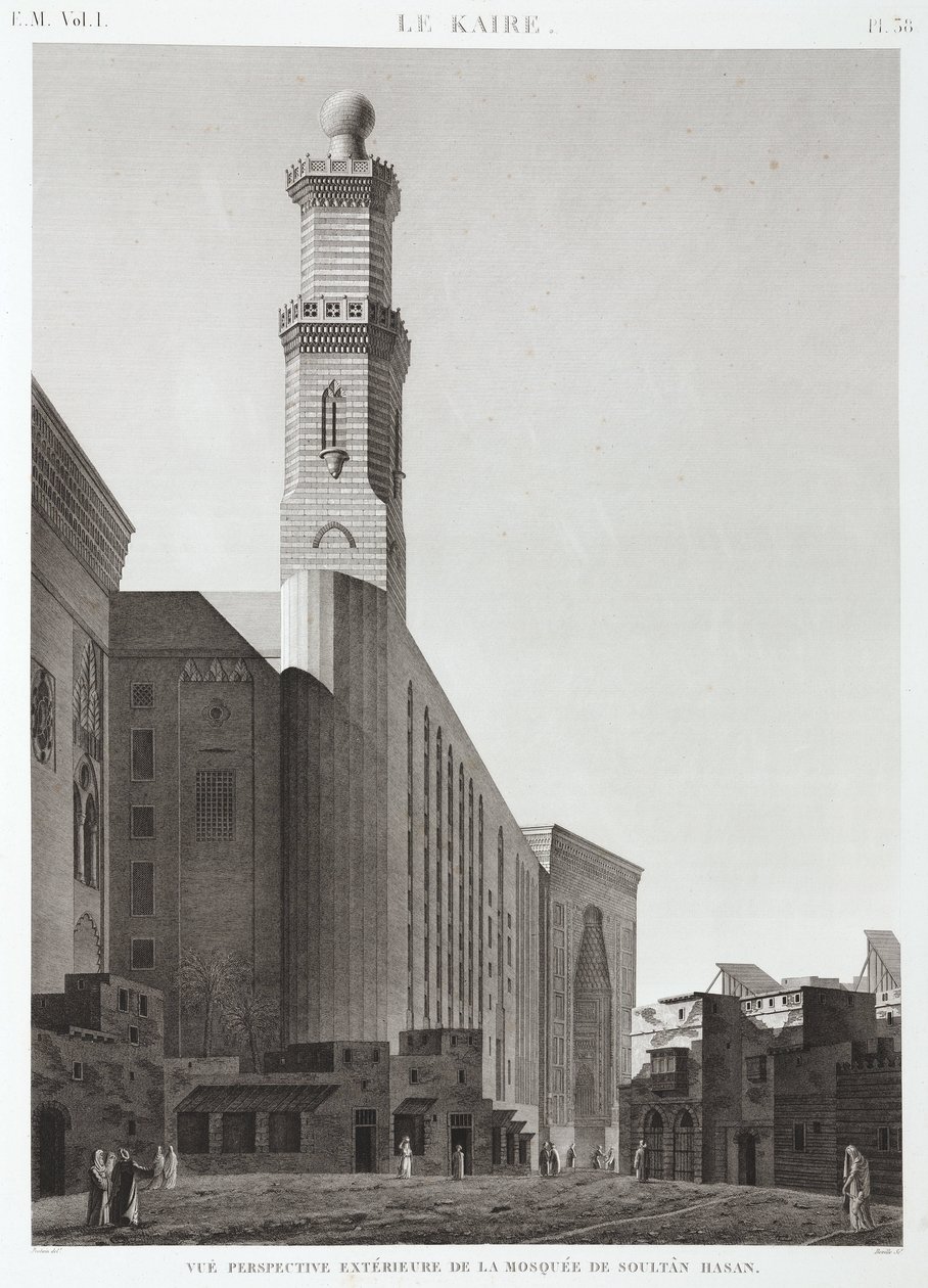 The Mosque of Sultan Hassan, Cairo, Egypt, c.1798 by Unbekannt
