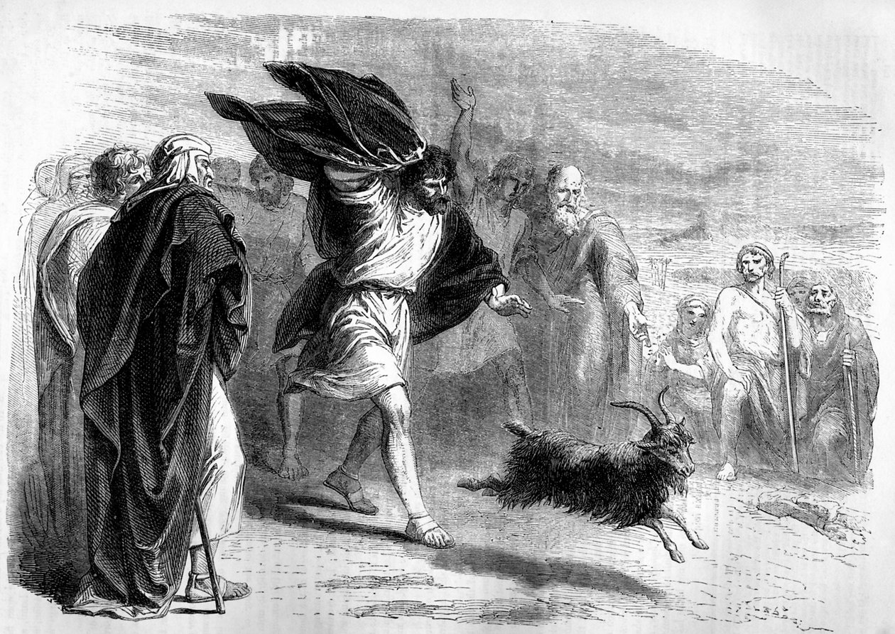 The scapegoat sent into the wilderness - Bible by Unbekannter Künstler