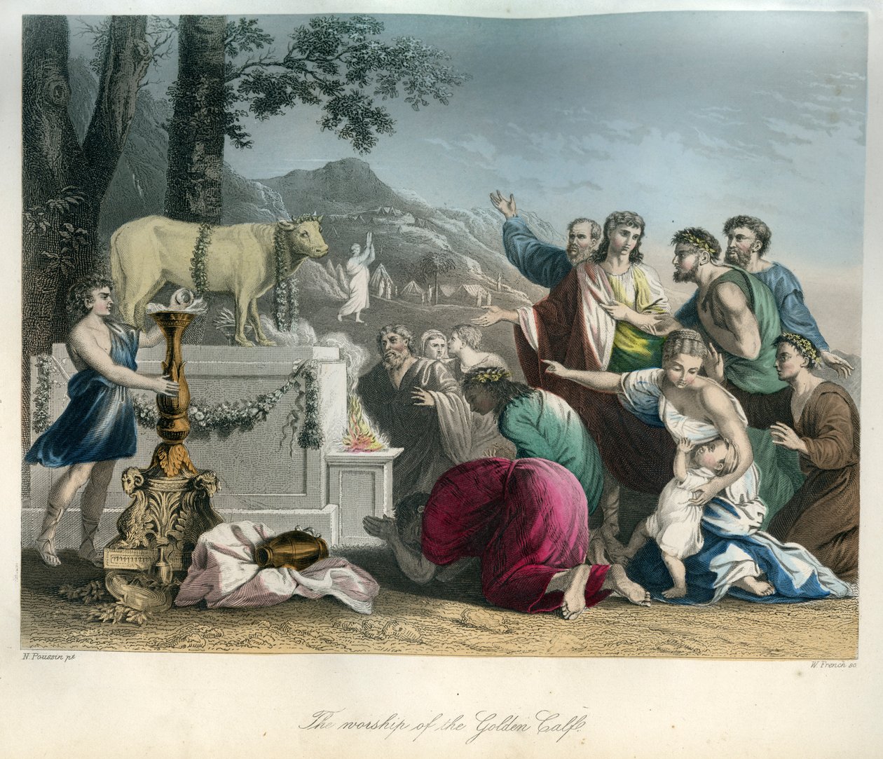 The Worship of the Golden Calf - Bible by Unbekannter Künstler