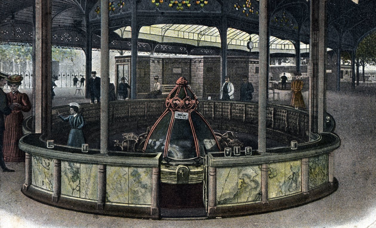 Thermal tourism: the Sainte-Grille source in Vichy, Allier 1905 by Unbekannter Künstler