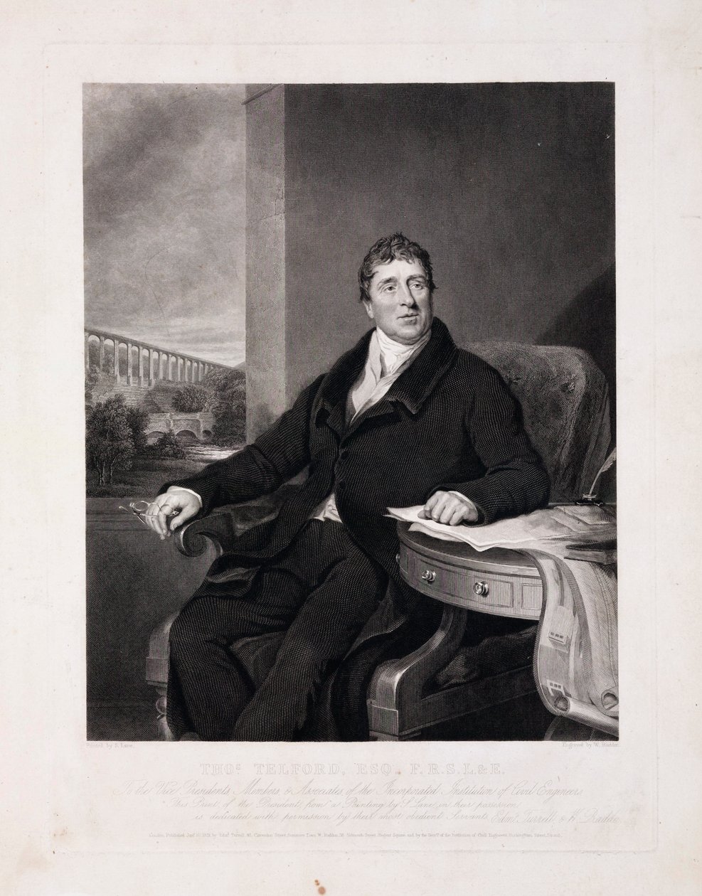 Thomas Telford, Scottish Civil Engineer, c 1810 by Unbekannt
