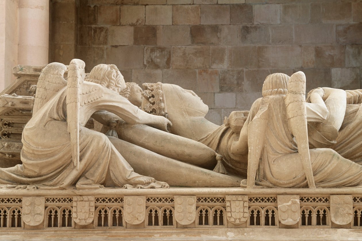 Tomb of Ines de Castro, Monastery of Alcobado, Portugal by Benjamin Baud