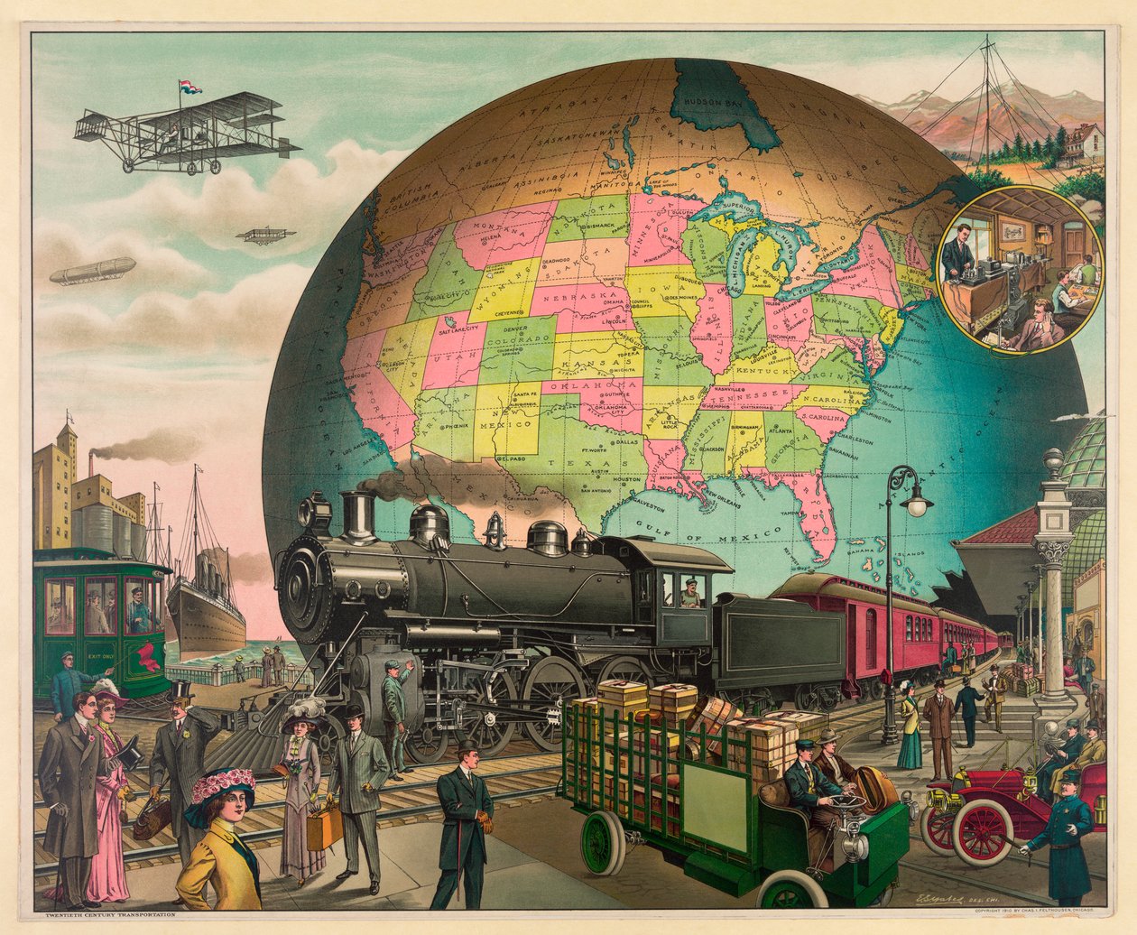 Transportation From 1910, United States, c.1910 by Unbekannt