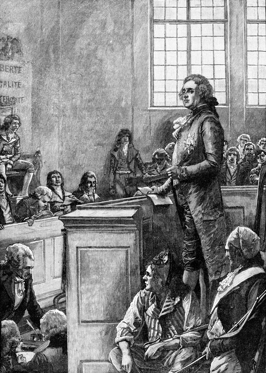 Trial of Louis XVI, King of France by Unbekannter Künstler