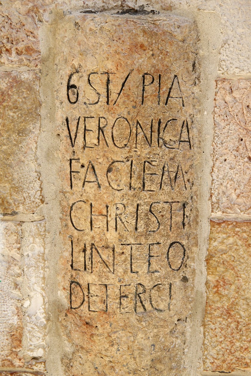 Via Dolorosa, Sixth Station, The Veil of Veronica, Jerusalem, Israel by Unbekannt