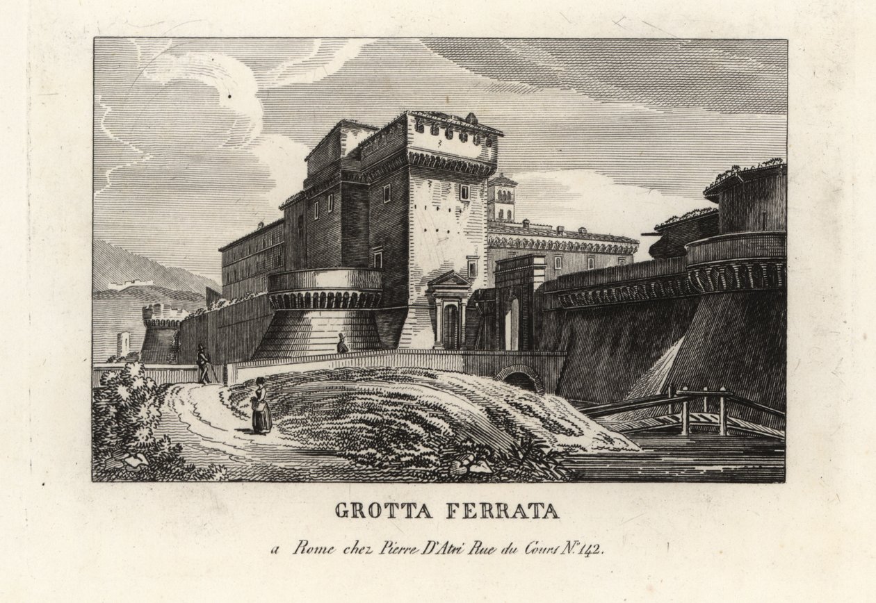 View of the Roman Castle Town of Grottaferrata, Rome by Unbekannt