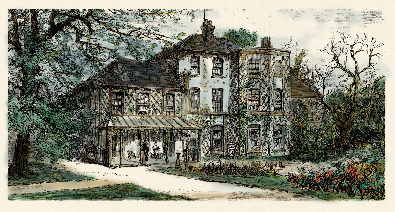 View of the house of Charles Darwin where he wrote 