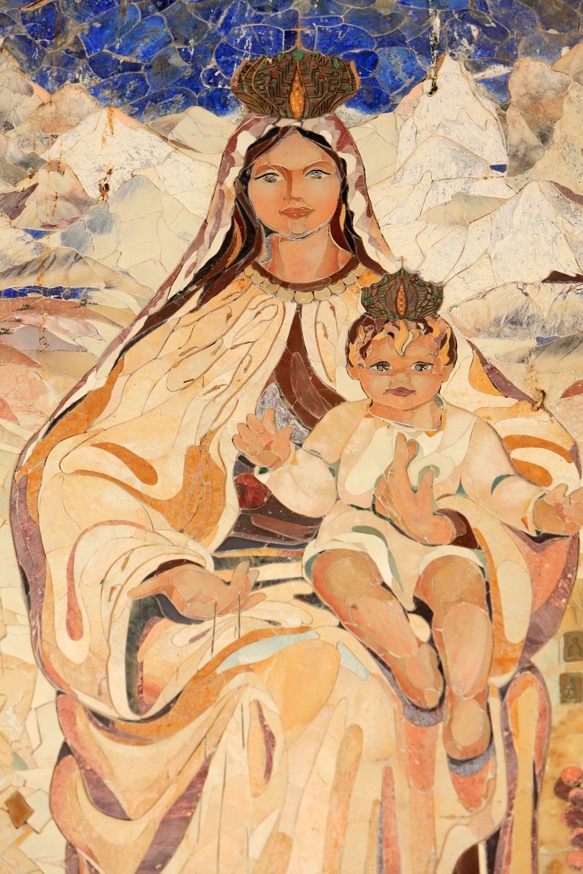 Virgin and child, Basilica of the Annunciation, Nazareth, Israel by Unbekannt
