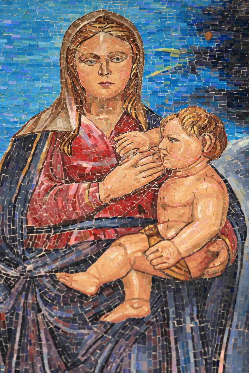 Virgin and child, Basilica of the Annunciation, Nazareth, Israel by Unbekannt