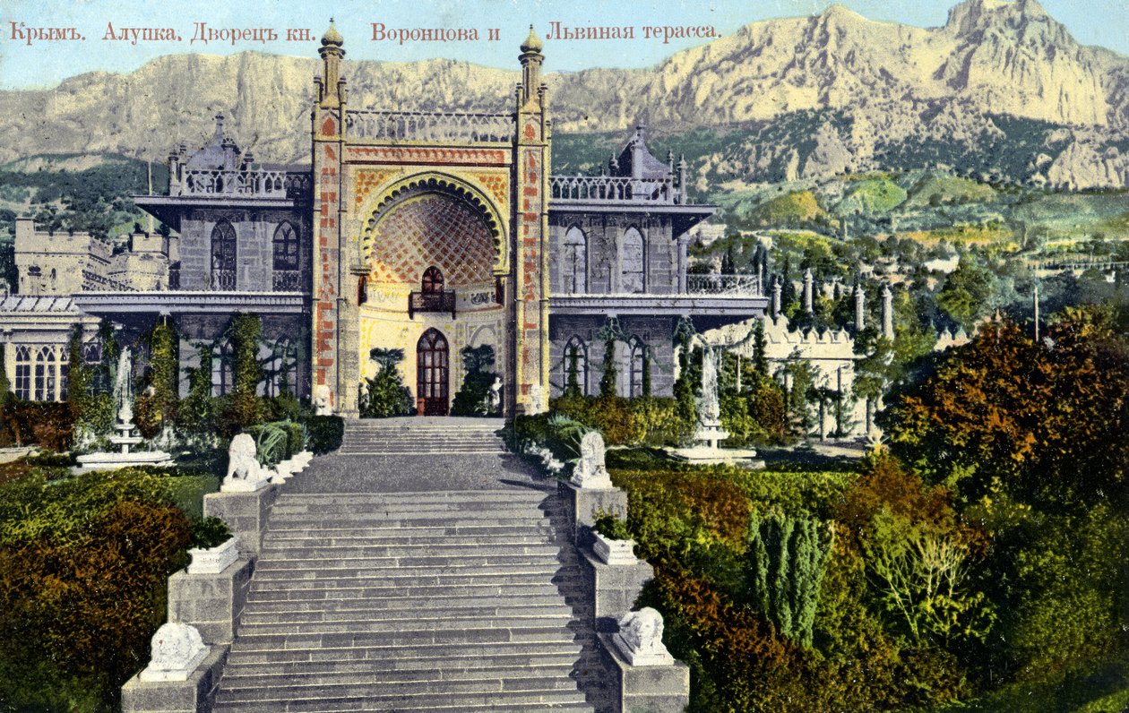 Vorontsov Palace, Alupka, Crimea by Unbekannter Künstler