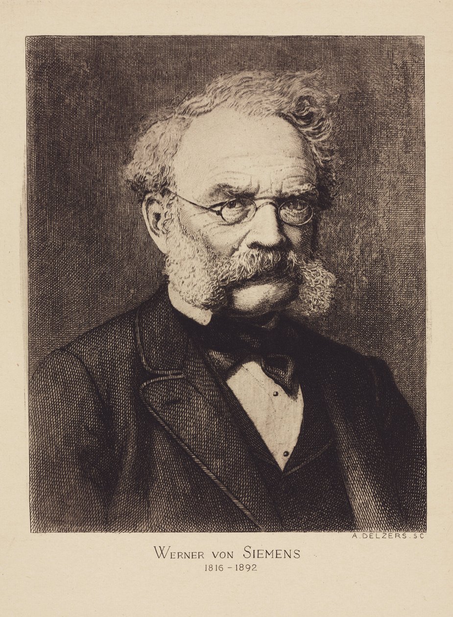 Werner von Siemens, German electrical engineer and inventor, c 1880 by Unbekannter Künstler