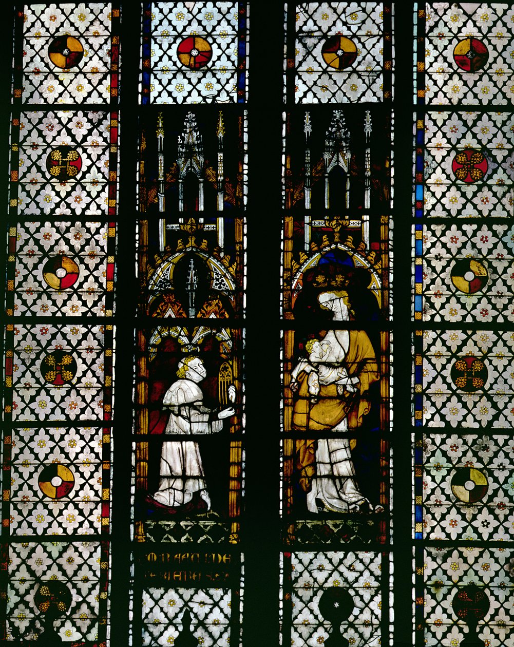 Window Depicting the Virgin and Raoul de Ferrieres by Unbekannt