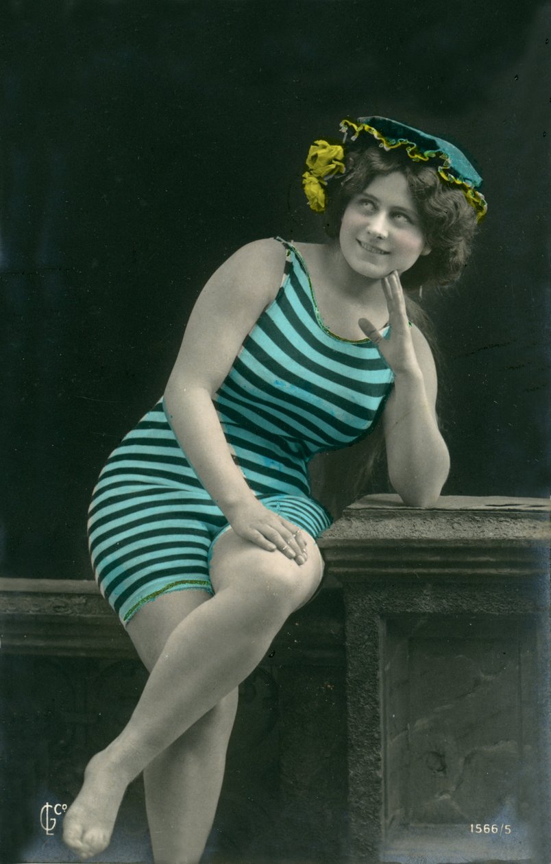 Woman in swimsuits, c. early 1900s by Alec Hunter