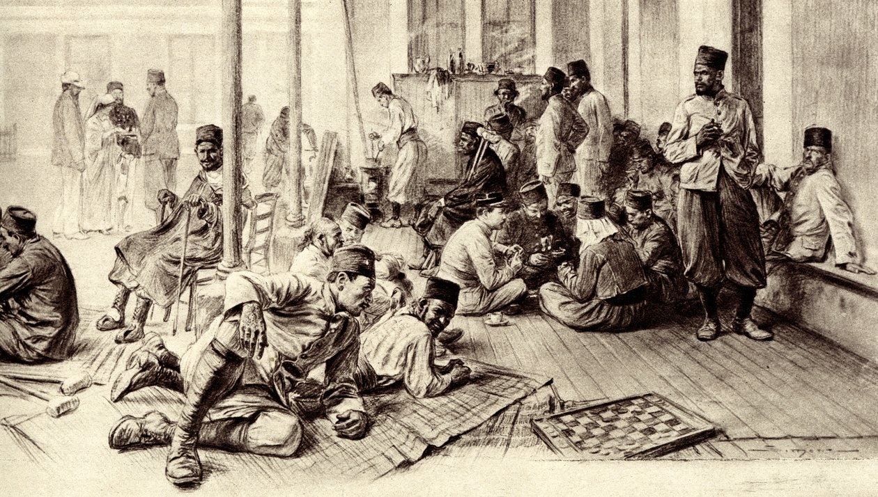 World War I: French African Soldiers Convalescing by Unbekannter Künstler