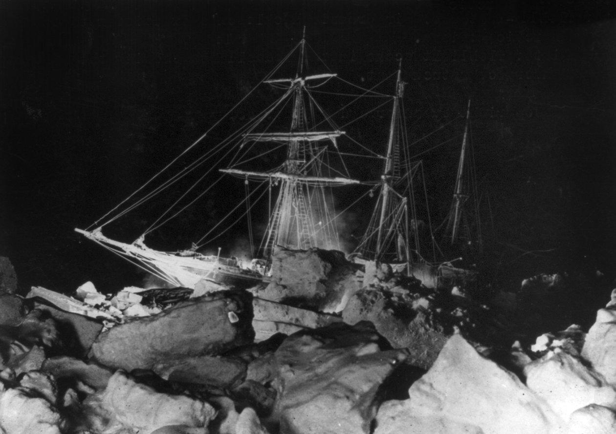 Imperial Trans-Antarctic Expedition: the Endurance stuck fast, c.1914-17 by Underwood & Underwood