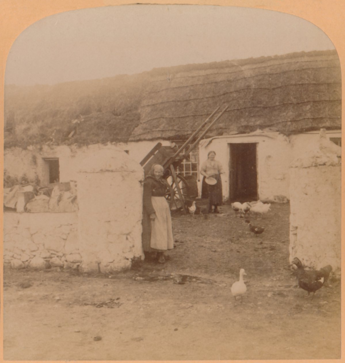 A Characteristic Home, Ballintoy Village, County Antrim, Ireland, 1900 by Underwood and Underwood