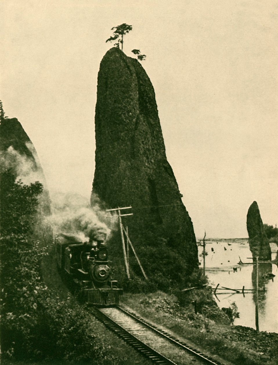 A Picturesque Railway by Underwood and Underwood