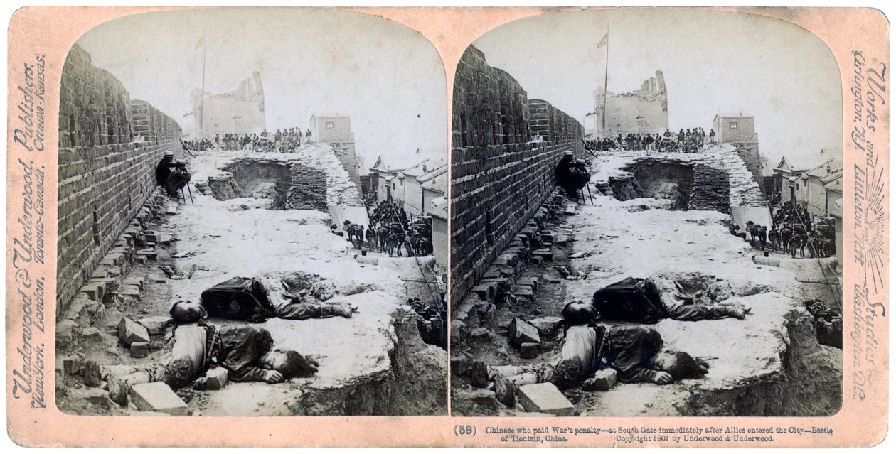 Battle of Tientsin, Boxer Rebellion, China by Underwood and Underwood
