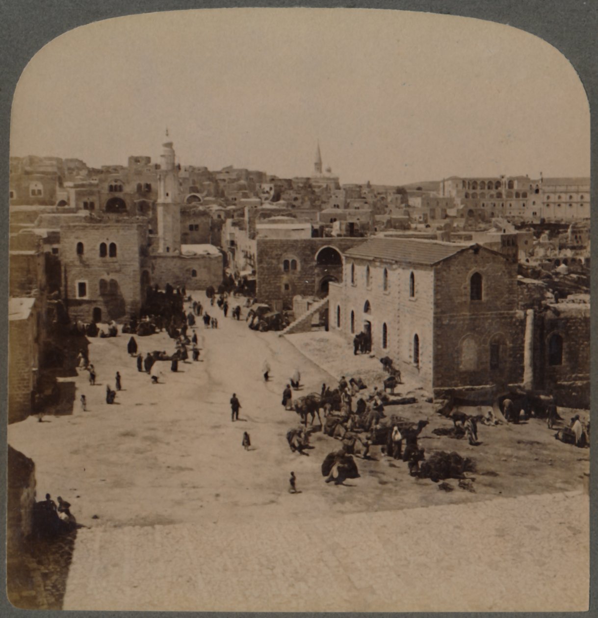 Bethlehem of Judea, the birthplace of Jesus, Palestine, 1896 by Underwood and Underwood