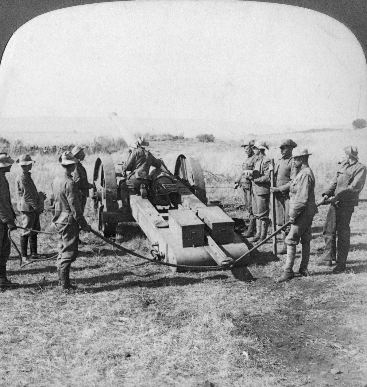 British naval gun, South Africa, Boer War, 1900 by Underwood and Underwood