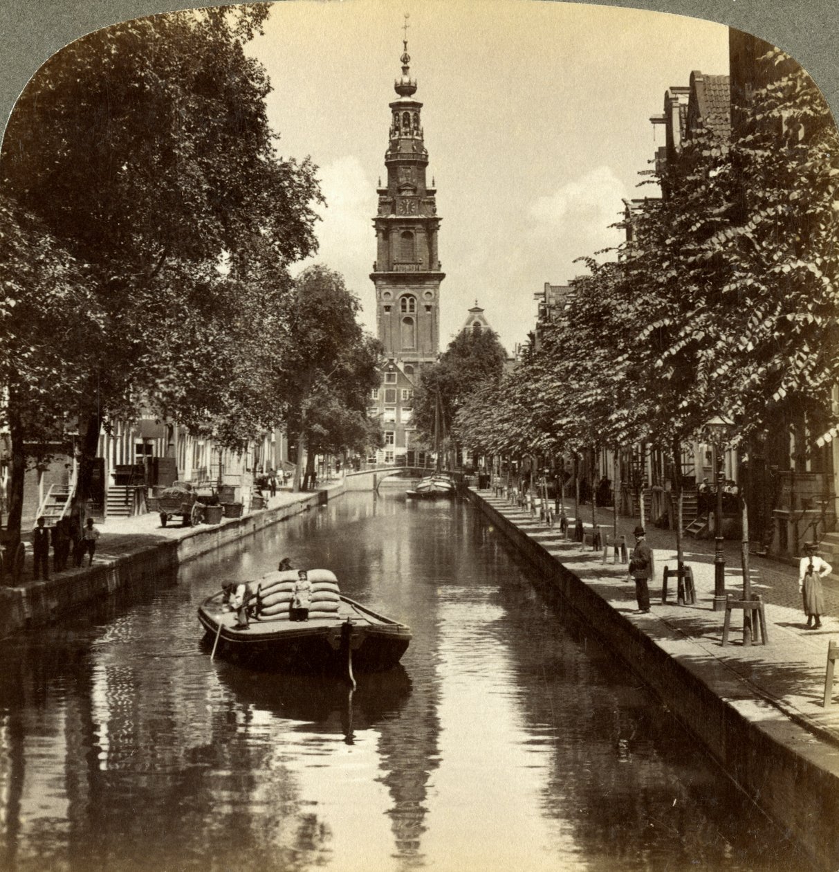 Canal, Amsterdam, Netherlands by Underwood and Underwood