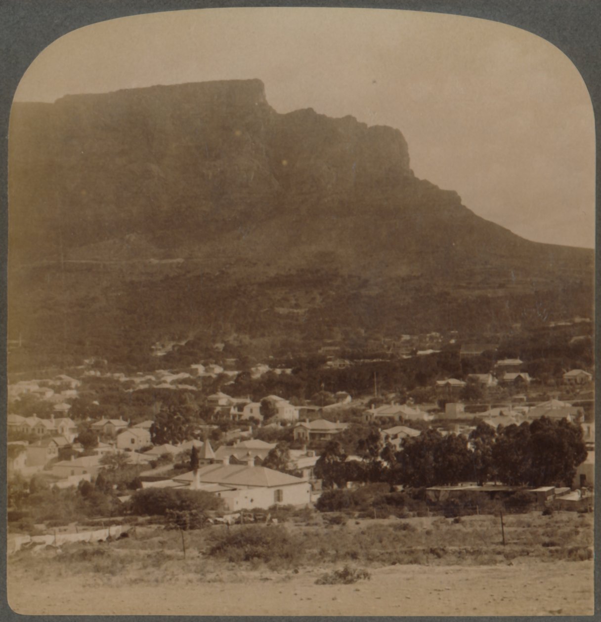 Cape Town and Table Mountain, West from Foot of Signal Hill, South Africa, 1902 by Underwood and Underwood