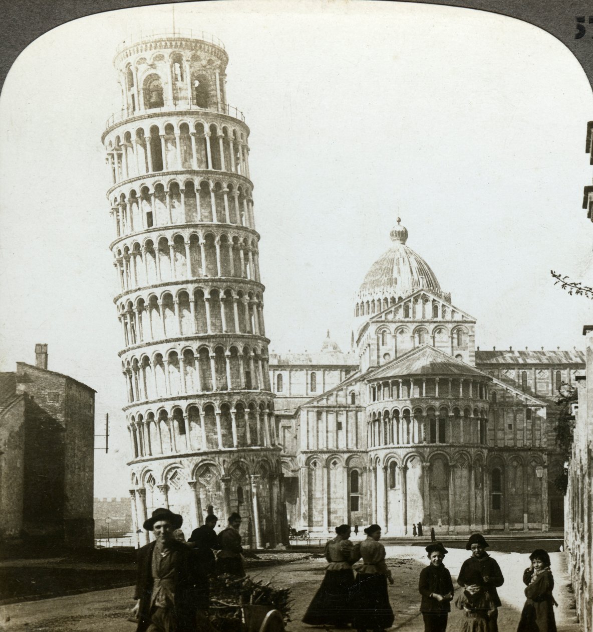 Cathedral and Leaning Tower of Pisa, Italy by Underwood and Underwood