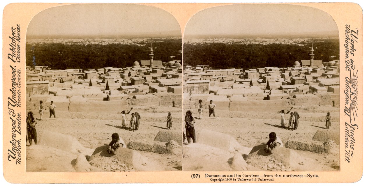Damascus and Its Gardens, as Seen from the North-West, Syria by Underwood and Underwood